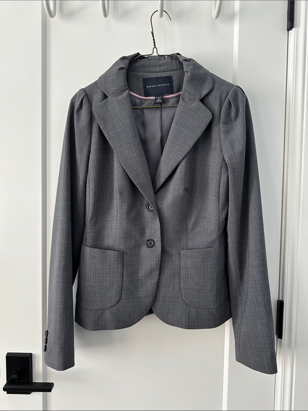 Banana Republic Women's Charcoal Gray Tailored Blazer